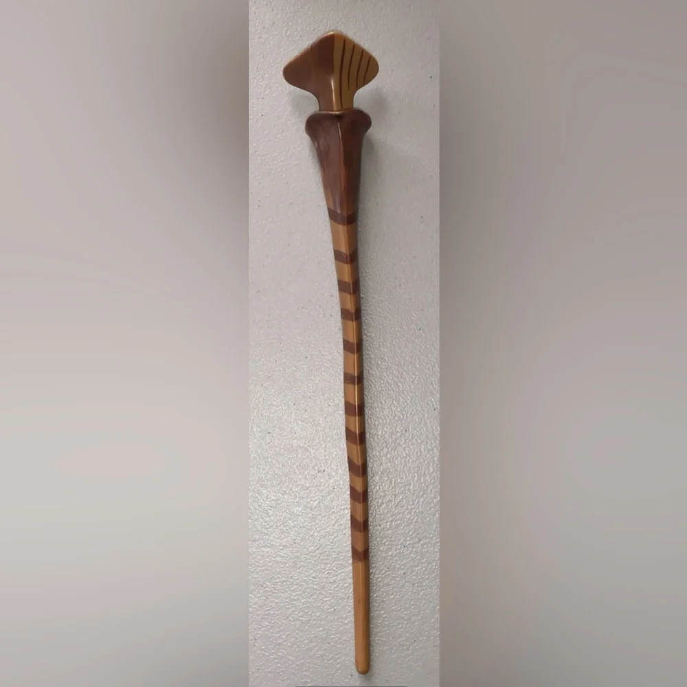 Harry Potter Mystery Wand Brown Tan 11.75” x 1.87” Patronus Series Books No Box
